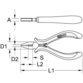 KSTOOLS® - Feinmechanik-Kombinationszange, 120mm