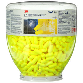 3M™ - E-A-R™ E-A-Rsoft™ Yellow Neons™ Gehörschutzstöpsel, 36 dB, Nachfüllflasche, 500/Behälter, PD-01-002