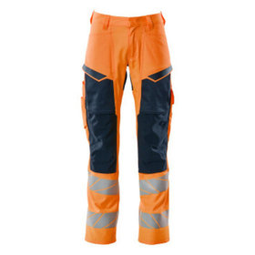 MASCOT® - Hose mit Knietaschen ACCELERATE SAFE, hi-vis Orange/Schwarzblau, Größe 82C62