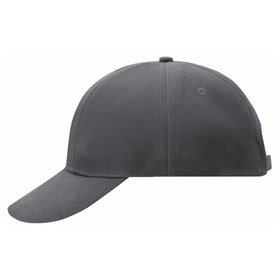 James & Nicholson - Gedrehte 6 Panel Cap MB609, dunkelgrau, Einheitsgröße