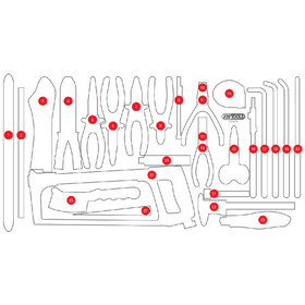 KSTOOLS® - Leere Schaumstoffeinlage zu 813.0036