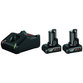 Bosch - Akku Starter-Set: 2 x GBA 12 Volt, 6.0 Ah und GAL 12V-40 (1600A01B20)