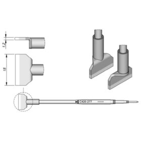 JBC - Lötspitze Serie C420, C420277/15,0mm, für Dual-In-Line-IC