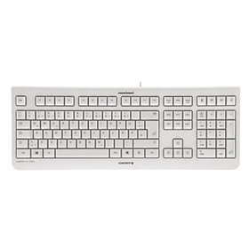 CHERRY - Tastatur KC1000 JK-0800DE-0 USB Flüsteranschlag weiß/grau