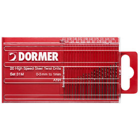 Dormer - Spiralbohrer-Satz HSS 118° DIN 338 Kurz Unbeschichtet C305A19131M