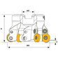 Teknik Makina - Rundplattenfräser 63mm Durchmesser 5 Schneiden für Wendeplatten RDMT 1604