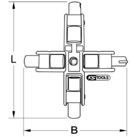 KSTOOLS® - Universal-Schaltschrankschlüssel Elektro