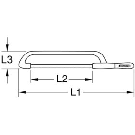 KSTOOLS® - Metallbügelsäge mit Schutzisolierung, schwere Ausführung