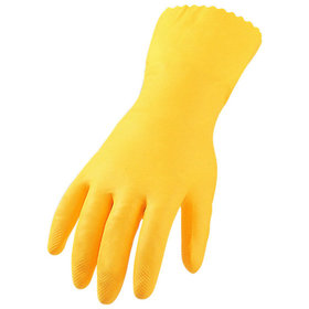 ASATEX® - Haushalts-Handschuhe, Latex gelb, vollbeschichtet, lebensmittelgeeignet, Größe 8