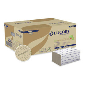 LUCART - Handtuchpapier Eco Natural, havanna, 25,3x21cm, V-Falz, 2-lagig, 3.800 Blatt