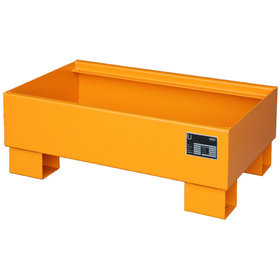BAUER - Auffangwanne ohne Gitterrost 800 x 500 x 290mm lackiert orange