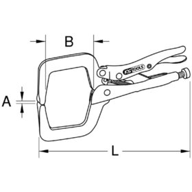 KSTOOLS® - Schweiß-Klammer-Gripzange mit Easy-Release, 280mm