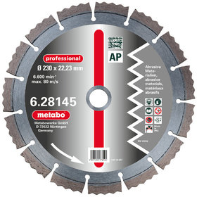 metabo® - Diamant-Trennscheibe, 115 x 2,15 x 22,23 mm, "professional", "AP", Abrasiv (628141000)