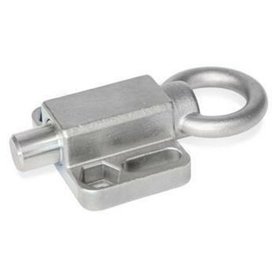 Ganter Norm® - 722.6-10-20-A-A4 Edelstahl-Rastbolzen mit Anschraubflansch, parallel zum Raststift