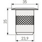 ABUS - Bodenschließmulde BHS550,silber