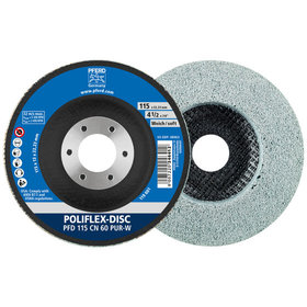 PFERD - Poliflex Disc PFD Ø 115x14 mm Bohrung-Ø 22,23 mm Bindung PUR Weich SIC60