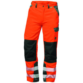 elysee® - Warnschutz-Hose NIZZA, warn-orange/grau, Größe 52