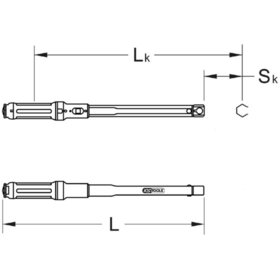 KSTOOLS® - 14x18mm ULTIMATEprecision Einsteck-Drehmomentschlüssel, 60-320N·m