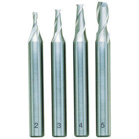 PROXXON - Schaftfräsersatz, 4-teilig, DIN 327, HSS ø2 - 3 - 4 - 5mm