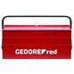 GEDORE red® - Werkzeugkasten, 5 Fächer, leer, 260x535x210mm, rot, Stahlblech, R20600073