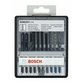 Bosch - 10-tlg. Stichsägeblatt-Set, Robust Line, Speciality Materials, T-Schaft (2607010574)