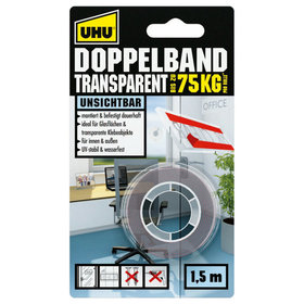 UHU® - Doppelband Transparent, 19mm x 1,5m