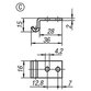 KIPP - GEGENHAKEN FÜR SPANNVERSCHLUSS, EINSTELLBAR, FORM:C, EDELSTAHL 1.4301 BLANK