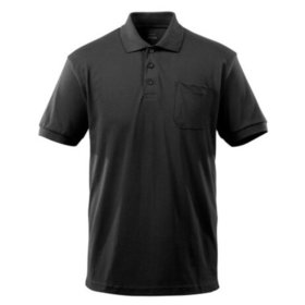 MASCOT® - Polo-Shirt mit Brusttasche CROSSOVER, Schwarz, Größe 2XL