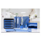 EXACOMPTA - Ordner CLEAN` SAFE, A4, blau, Rücken: 70mm, 53222E, 2 Ring- Premium-To