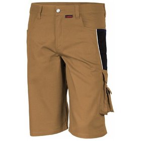 qualitex® - Shorts "PRO" khaki/schwarz, Größe 46