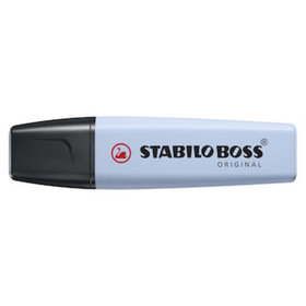STABILO® - Textmarker Boss, 2+5mm, pastell Wolkenblau, 70/111, Tinte auf Wasserbasi