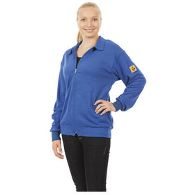 Warmbier® - ESD-Sweatjacke, Größe M, blau