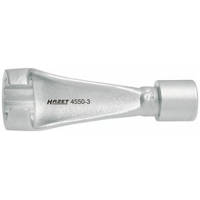 HAZET - Einspritzleitungs-Schlüssel 4550-3, 3/8" Vierkant, Doppel-Sechskant 17mm