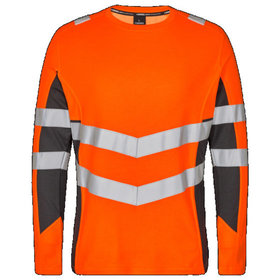 Engel - Safety Langarm-Shirt 9545-182, Warnorange/Anthrazitgrau, Größe 2XL