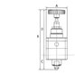 RIEGLER® - Präzisionsdruckregler ohne Manometer, G 1/4", Regelbereich 0,05 - 8 bar