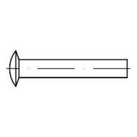 Linsenniet DIN 662 Aluminium blank ø3 x 6mm