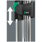 Wera® - Schlüssel-Set 950/7 Hex-Plus Magnet 1 7-teilig Kunststoffh. Hex-plus® 6kt. a. KK
