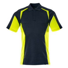 MASCOT® - Polo-Shirt Schwarzblau/Hi-vis Gelb 22083-771-01017, Größe M