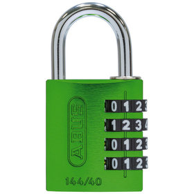 ABUS - AV-Zahlen-Vorhangschloss 144/40 Lock-Tag, Aluminium, grün