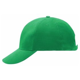 James & Nicholson - 6 Panel Cap MB6128 mit fester Laminierung, farn-grün, Einheitsgröße