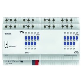 theben - Dimmaktor KNX 1-1600W REG 4TE 8Ausg uni Bussystem KNX Vor Ort-/Handbedienung