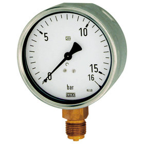 RIEGLER® - Manometer, Robustausführung, G 1/2" unten, 0-16,0 bar, Ø 100