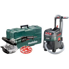 metabo® - Set Renovierungsschleifer RSEV 19-125 RT + Allessauger ASR 35 L ACP (691000000), Kunststoffkoffer