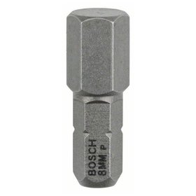 Bosch - Schrauberbit Extra-Hart, HEX 8, 25mm, 3er-Pack (2607001730)