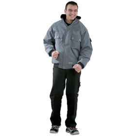 Planam - Winterjacke 2183 grau/schwarz, Größe 2XL