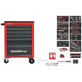 GEDORE red® - R21560002 Werkzeugsatz im Werkstattwagen MECHANIC rot 166-teilig