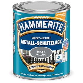 HAMMERITE™ - Metallschutz-Lack 750ml matt hellgrau