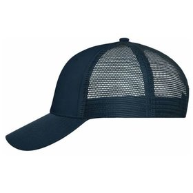 James & Nicholson - Polycotton Mesh Cap MB6239, navy-blau, Einheitsgröße