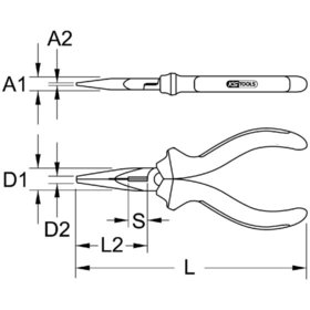 KSTOOLS® - Ultimateplus Telefonzange, 165mm