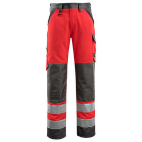 MASCOT® - Maitland Hose mit Knietaschen - SAFE LIGHT - hi-vis Rot/Dunkelanthrazit, Gr. 82C62